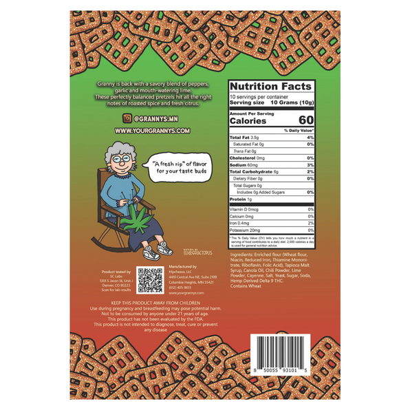 Granny's Chili Lime Pretzels